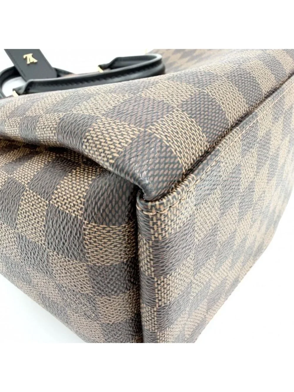Louis Vuitton 2-Way Damier Odeon Tote MM Handbag Shoulder Bag Crossbody Brown